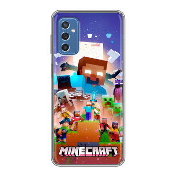 Силиконовый чехол на Samsung Galaxy M52 5G с принтом Майнкрафт Minecraft Силиконовый чехол на Samsung Galaxy M52 5G с принтом Майнкрафт Minecraft
