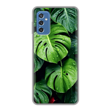 Силиконовый чехол на Samsung Galaxy M52 5G с принтом Листья Силиконовый чехол на Samsung Galaxy M52 5G с принтом Листья