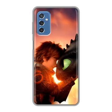 Силиконовый чехол на Samsung Galaxy M52 5G с принтом Как приручить дракона