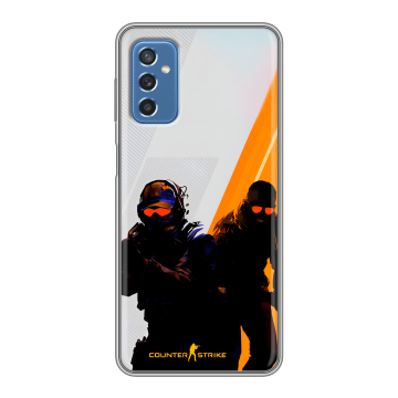 Силиконовый чехол на Samsung Galaxy M52 5G с принтом Контер страйк Counter strike