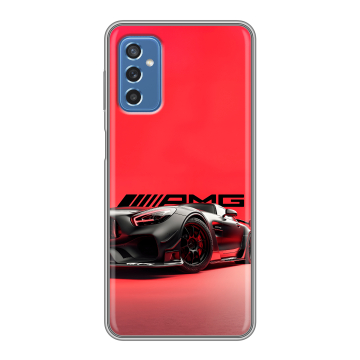 Силиконовый чехол на Samsung Galaxy M52 5G с принтом Мерседес Mercedes AMG