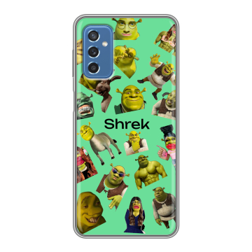 Силиконовый чехол на Samsung Galaxy M52 5G с принтом Шрек Shrek