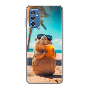 Силиконовый чехол на Samsung Galaxy M52 5G с принтом Капибара