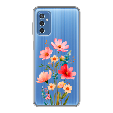 Силиконовый чехол на Samsung Galaxy M52 5G с принтом Цветы