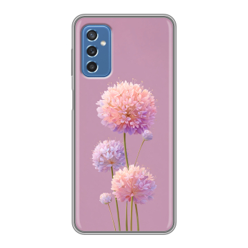 Силиконовый чехол на Samsung Galaxy M52 5G с принтом Цветы