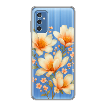 Силиконовый чехол на Samsung Galaxy M52 5G с принтом Цветы