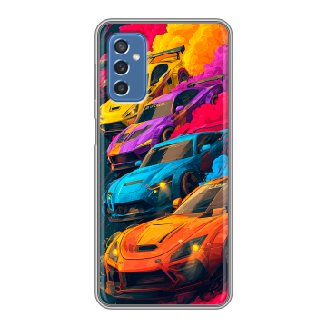 Силиконовый чехол на Samsung Galaxy M52 5G с принтом Тачки