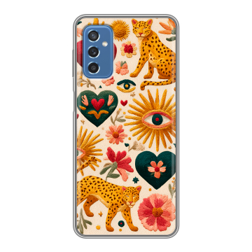 Силиконовый чехол на Samsung Galaxy M52 5G с принтом Модный принт