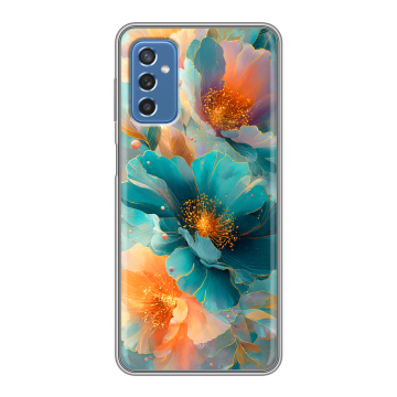 Силиконовый чехол на Samsung Galaxy M52 5G с принтом Цветы