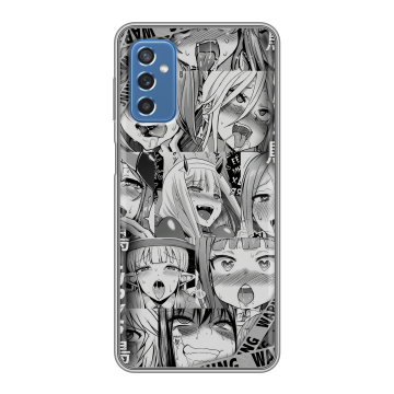Силиконовый чехол на Samsung Galaxy M52 5G с принтом Ahegao Ахегао Аниме