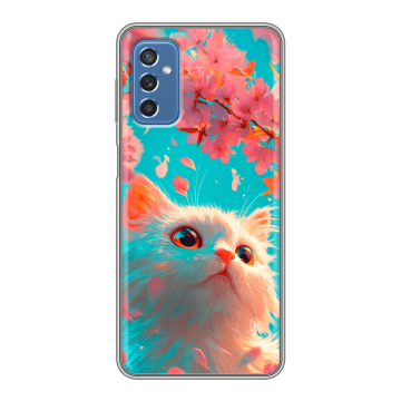 Силиконовый чехол на Samsung Galaxy M52 5G с принтом Красивый кот