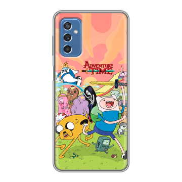 Силиконовый чехол на Samsung Galaxy M52 5G с принтом Adventure time Время приключений