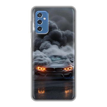 Силиконовый чехол на Samsung Galaxy M52 5G с принтом BMW БМВ Силиконовый чехол на Samsung Galaxy M52 5G с принтом BMW БМВ