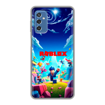 Силиконовый чехол на Samsung Galaxy M52 5G с принтом Roblox Роблокс