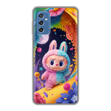 Силиконовый чехол на Samsung Galaxy M52 5G с принтом Labubu Лабубу