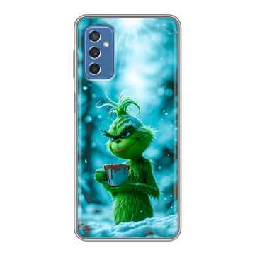 Силиконовый чехол на Samsung Galaxy M52 5G с принтом Новый год гринч