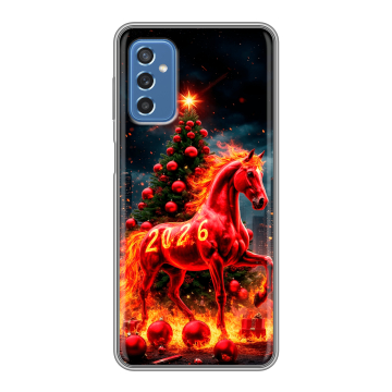 Силиконовый чехол на Samsung Galaxy M52 5G с принтом Новый год
