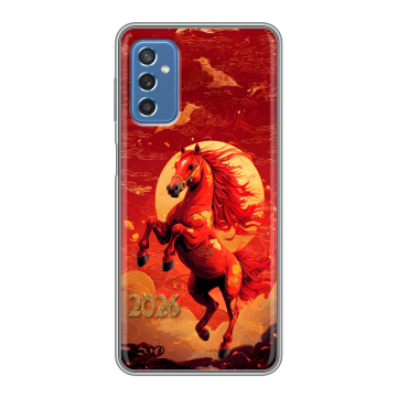 Силиконовый чехол на Samsung Galaxy M52 5G с принтом Новый год