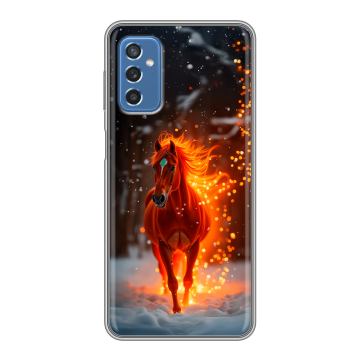 Силиконовый чехол на Samsung Galaxy M52 5G с принтом Новый год Силиконовый чехол на Samsung Galaxy M52 5G с принтом Новый год