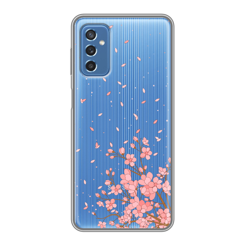 Силиконовый чехол на Samsung Galaxy M52 5G с принтом Ветка сакуры Силиконовый чехол на Samsung Galaxy M52 5G с принтом Ветка сакуры
