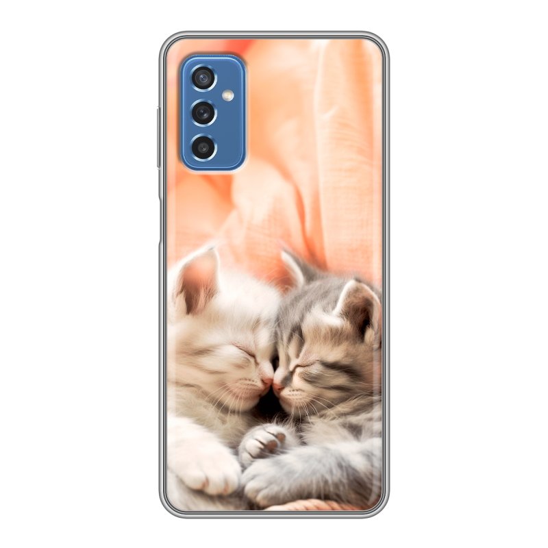 Силиконовый чехол на Samsung Galaxy M52 5G с принтом Котята Силиконовый чехол на Samsung Galaxy M52 5G с принтом Котята