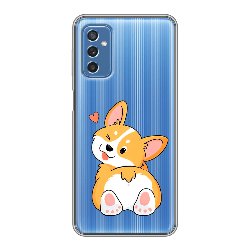 Силиконовый чехол на Samsung Galaxy M52 5G с принтом Корги Силиконовый чехол на Samsung Galaxy M52 5G с принтом Корги
