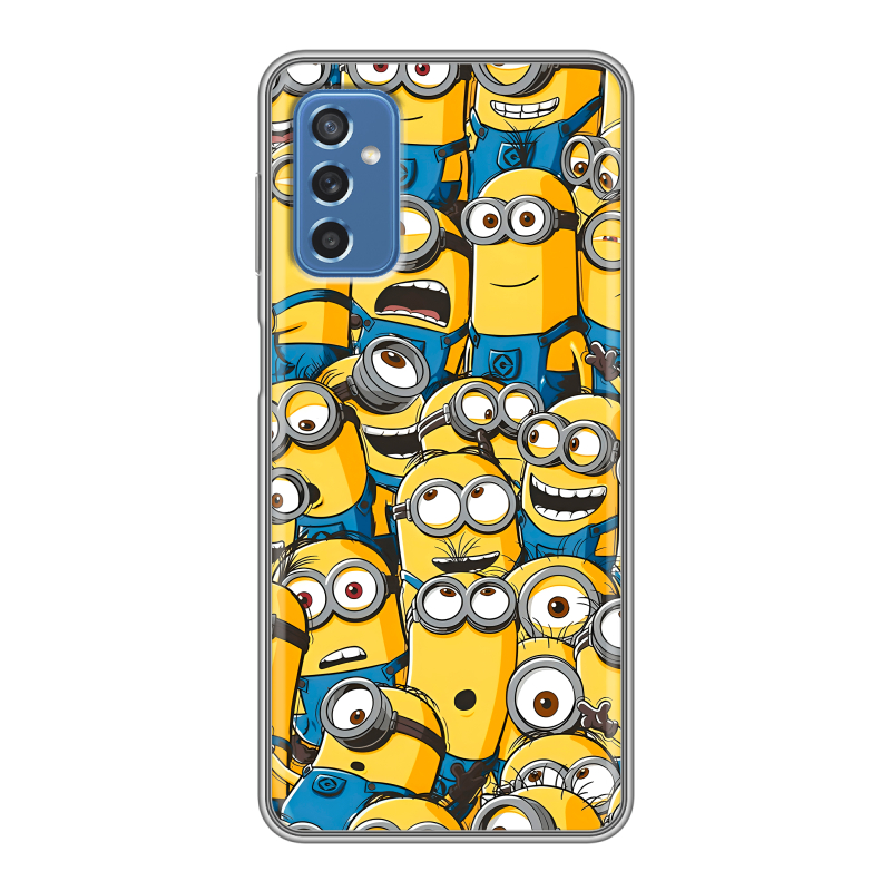 Силиконовый чехол на Samsung Galaxy M52 5G с принтом Миньоны Силиконовый чехол на Samsung Galaxy M52 5G с принтом Миньоны