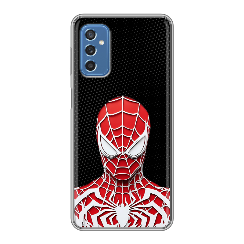 Силиконовый чехол на Samsung Galaxy M52 5G с принтом человек паук spiderman Силиконовый чехол на Samsung Galaxy M52 5G с принтом человек паук spiderman