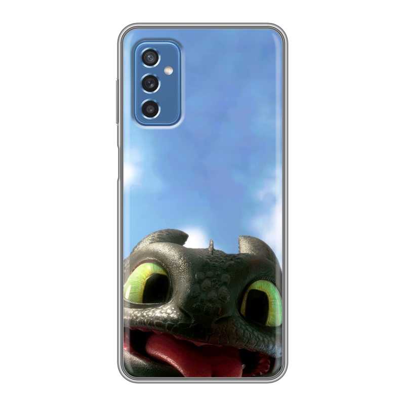 Силиконовый чехол на Samsung Galaxy M52 5G с принтом Как приручить дракона Силиконовый чехол на Samsung Galaxy M52 5G с принтом Как приручить дракона