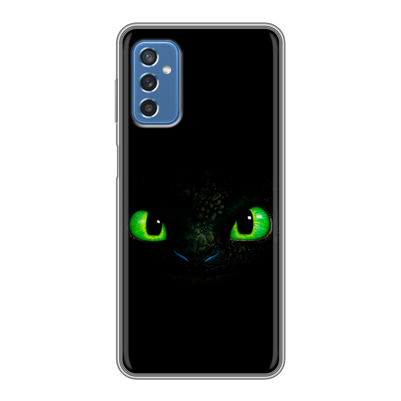 Силиконовый противоударный чехол на Samsung Galaxy M52 5G с принтом Как приручить дракона Силиконовый противоударный чехол на Samsung Galaxy M52 5G с принтом Как приручить дракона