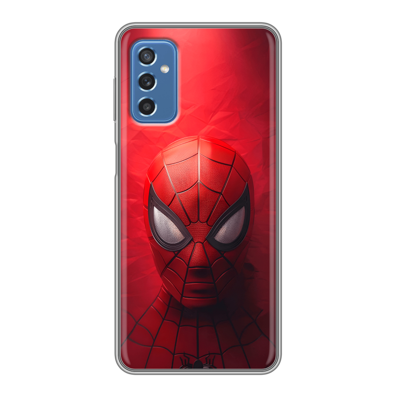 Силиконовый чехол на Samsung Galaxy M52 5G с принтом Spiderman Человек паук Силиконовый чехол на Samsung Galaxy M52 5G с принтом Spiderman Человек паук
