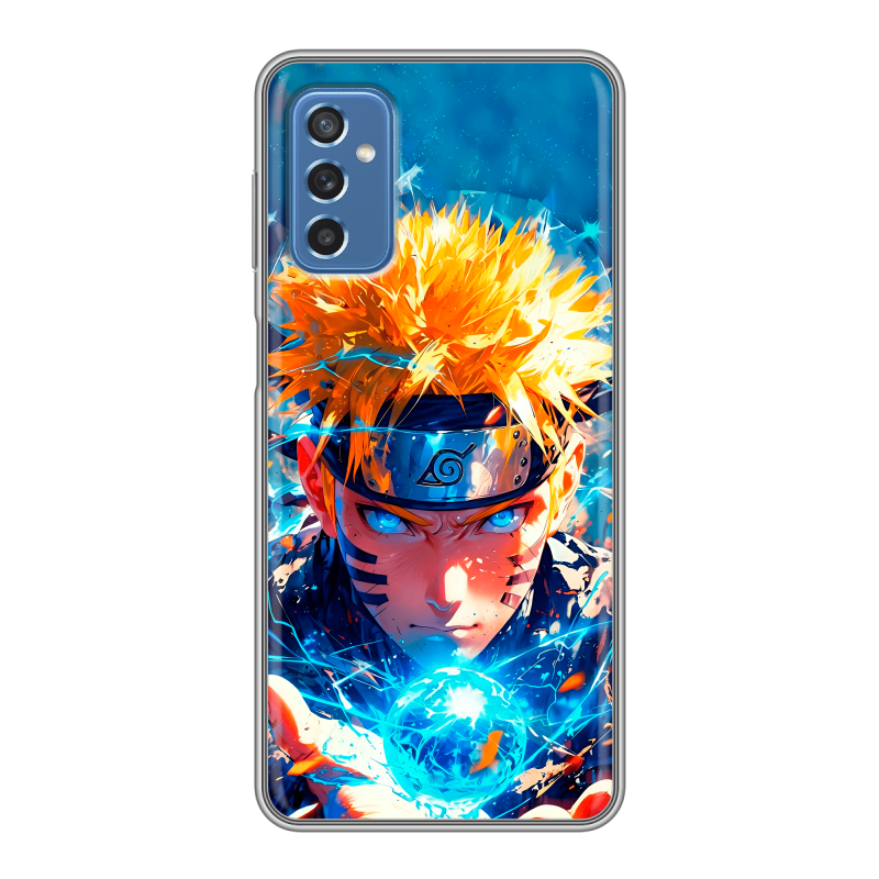 Силиконовый противоударный чехол на Samsung Galaxy M52 5G с принтом Аниме Наруто Naruto Силиконовый противоударный чехол на Samsung Galaxy M52 5G с принтом Аниме Наруто Naruto