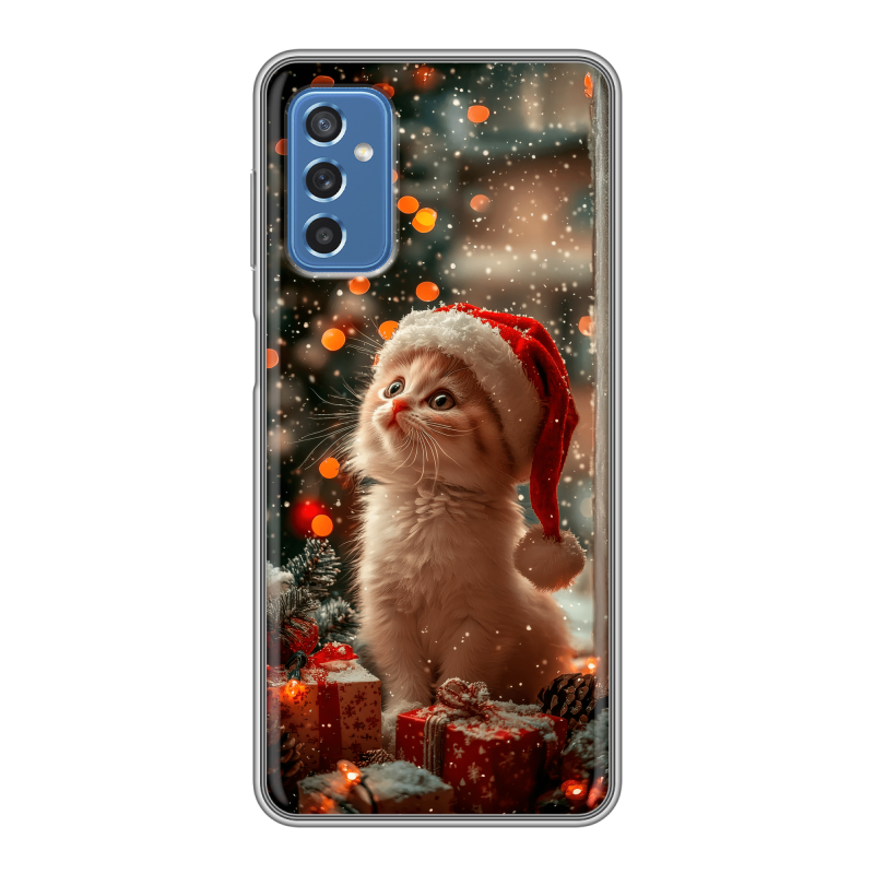 Силиконовый противоударный чехол на Samsung Galaxy M52 5G с принтом Новый год Силиконовый противоударный чехол на Samsung Galaxy M52 5G с принтом Новый год