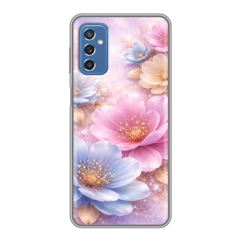 Силиконовый противоударный чехол на Samsung Galaxy M52 5G с принтом женский Силиконовый противоударный чехол на Samsung Galaxy M52 5G с принтом женский