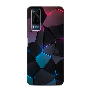 Силиконовый чехол на Vivo Y53s с принтом Геометрия неона Силиконовый чехол на Vivo Y53s с принтом Геометрия неона