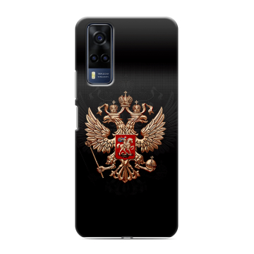 Силиконовый чехол на Vivo Y53s с принтом Герб России Силиконовый чехол на Vivo Y53s с принтом Герб России