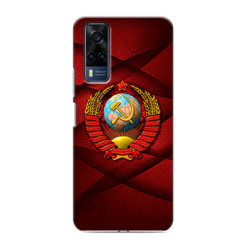 Силиконовый чехол на Vivo Y53s с принтом Герб СССР Силиконовый чехол на Vivo Y53s с принтом Герб СССР