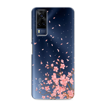 Силиконовый чехол на Vivo Y53s с принтом Ветка сакуры Силиконовый чехол на Vivo Y53s с принтом Ветка сакуры