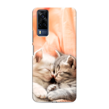 Силиконовый чехол на Vivo Y53s с принтом Котята Силиконовый чехол на Vivo Y53s с принтом Котята