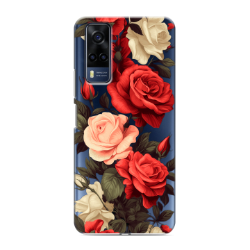 Силиконовый чехол на Vivo Y53s с принтом Розы Силиконовый чехол на Vivo Y53s с принтом Розы