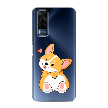 Силиконовый чехол на Vivo Y53s с принтом Корги Силиконовый чехол на Vivo Y53s с принтом Корги