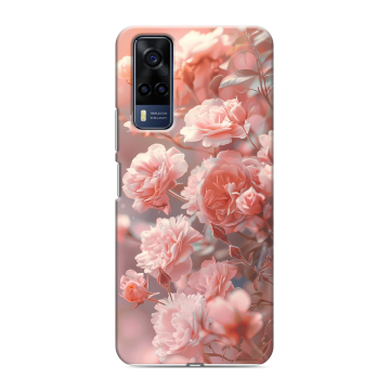 Силиконовый чехол на Vivo Y53s с принтом Розовые розы Силиконовый чехол на Vivo Y53s с принтом Розовые розы