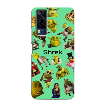 Силиконовый чехол на Vivo Y53s с принтом Шрек Shrek