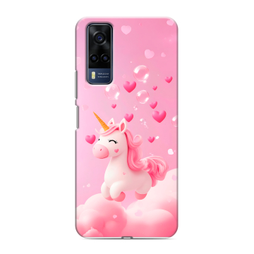 Силиконовый чехол на Vivo Y53s с принтом Единорог Силиконовый чехол на Vivo Y53s с принтом Единорог