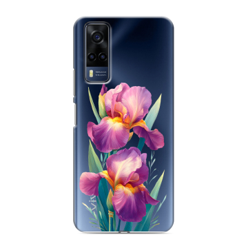 Силиконовый чехол на Vivo Y53s с принтом Цветы орхидеи