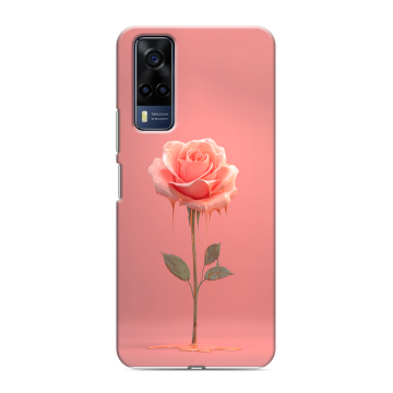 Силиконовый чехол на Vivo Y53s с принтом Розовая роза