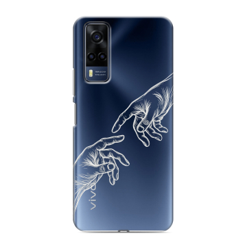 Силиконовый чехол на Vivo Y53s с принтом Сотворение мира