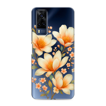 Силиконовый чехол на Vivo Y53s с принтом Цветы