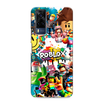 Силиконовый чехол на Vivo Y53s с принтом Roblox Роблокс