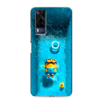 Силиконовый чехол на Vivo Y53s с принтом Миньоны